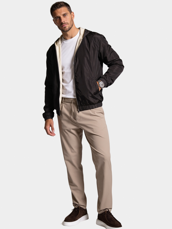 Veste à capuche marron premium