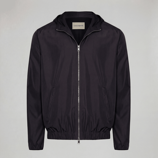 VESTE À CAPUCHE NOIRE PREMIUM