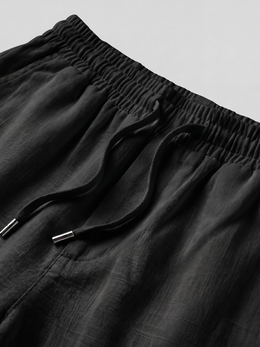 BLACK LINEN PANTS
