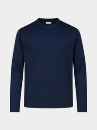 NAVY MERCERISED GLANS PULLOVER