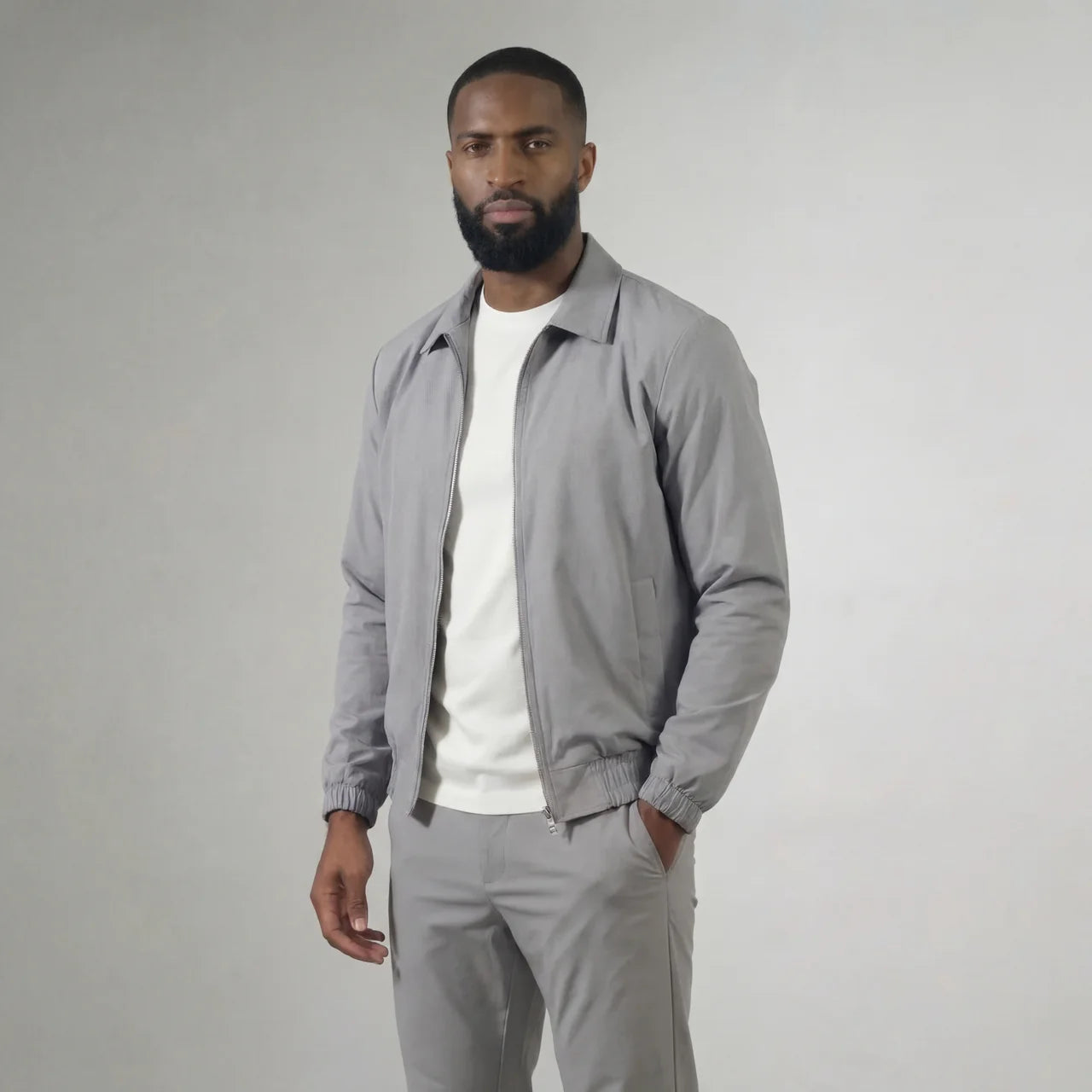 LIGHT GREY TECH SUIT