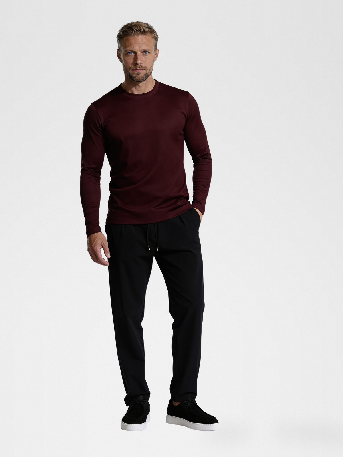 BURGUNDY MERCERISED GLANS TRUI