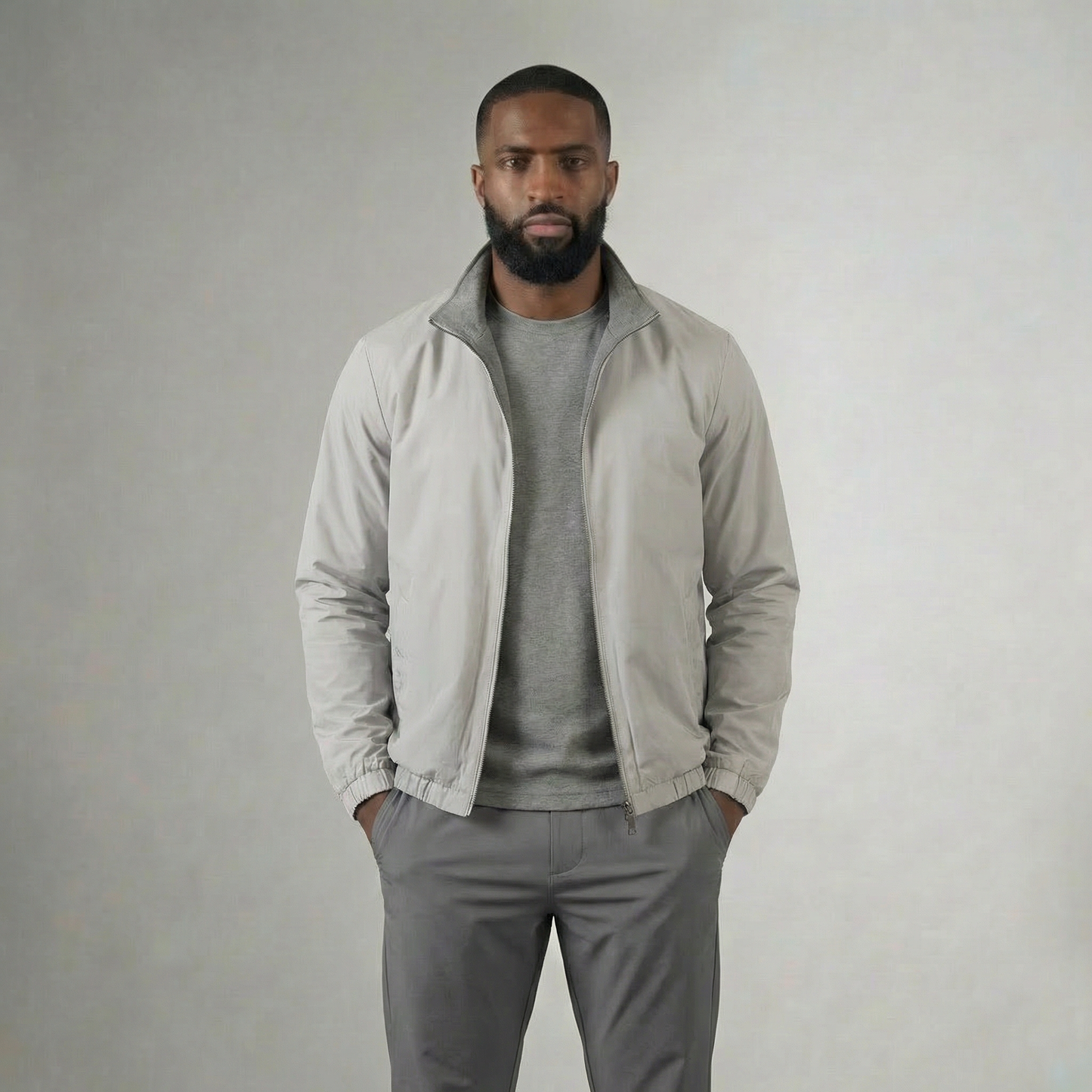 TWO-SIDED OFF-WITE COAT