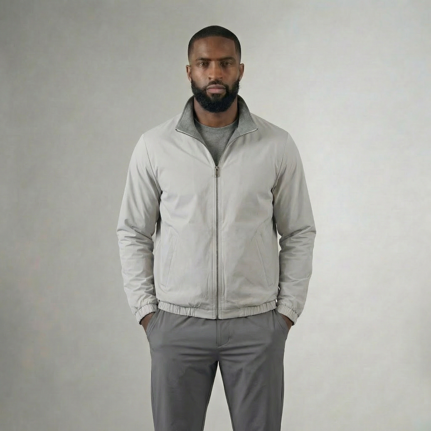 TWO-SIDED OFF-WITE COAT