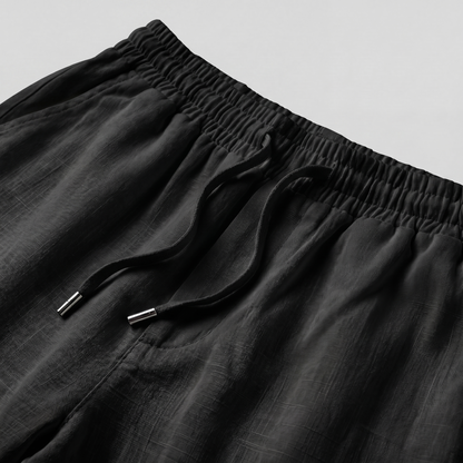 BLACK LINEN PANTS