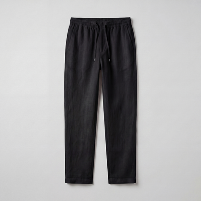 BLACK LINEN PANTS