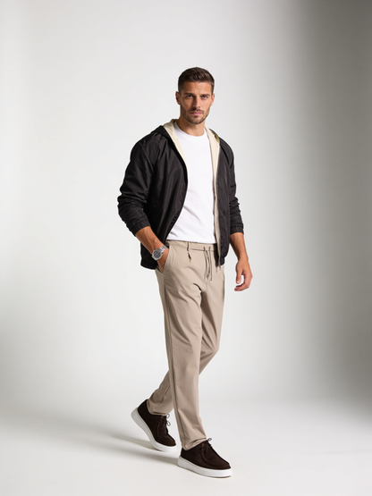 PREMIUM BROWN HOODED JACKET