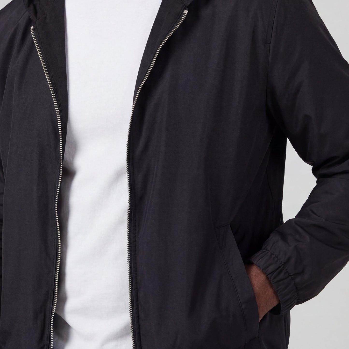 PREMIUM BLACK HOODED JACKET