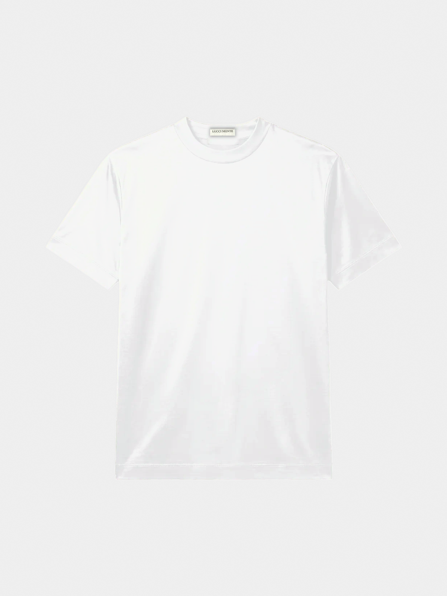 WHITE MERCERISED GLANS SHIRT